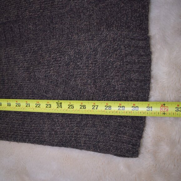 Lapis Brown Short Sleeve Button Up Long Cardigan Sweater Size Large Academia - Picture 10 of 12